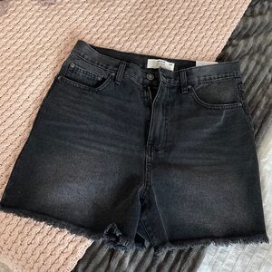 Black denim shorts NEW WITH TAG
